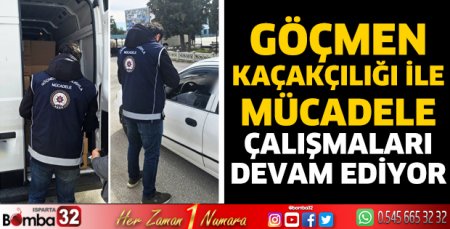 Göçmen kaçakçılığı ile mücadele çalışmaları devam ediyor