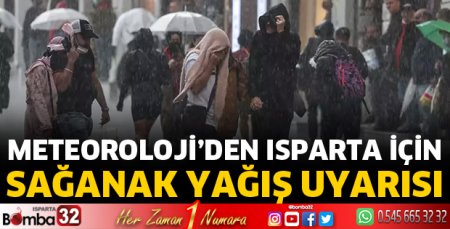 Gök gürültülü sağanak yağış uyarısı