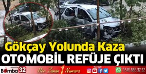 Gökçay yolunda kaza
