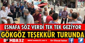GÖKGÖZ TEŞEKKÜR ZİYARETLERİNE HIZLI BAŞLADI