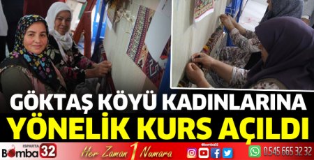 Göktaşlı Kadınlara Batı Anadolu Türkmen Halısı Dokuma Kursu Açıldı