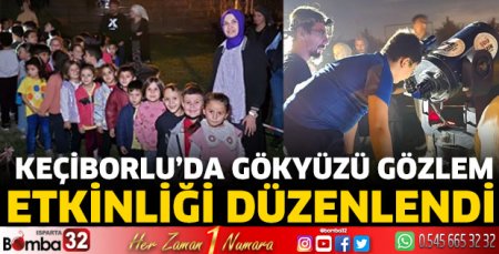 Gökyüzü gözlem etkinliği düzenlendi