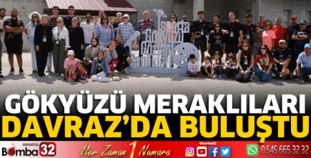 Gökyüzü meraklıları Davraz’da buluştu