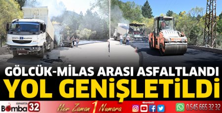 Gölcük-Milas arası asfaltlandı