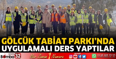 Gölcük Tabiat Parkı’nda uygulamalı ders 