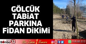 Gölcük Tabiat Parkına fidan dikildi