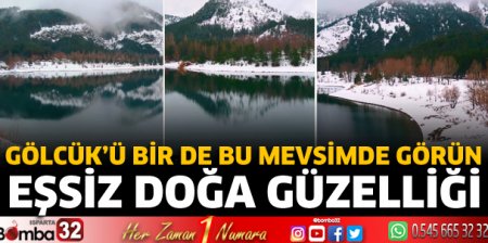Gölcük Tabiat Parkı'nın kış güzelliği 