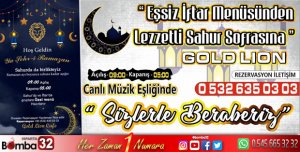 Gold Lion Kafe İftardan sahura hizmette