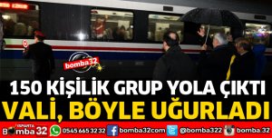 GÖLLER EKSPRES YOLCULARINI VALİ UĞURLADI