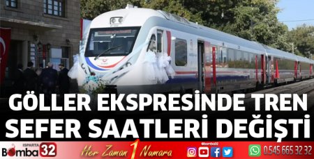 Göller Ekspresinde tren sefer saatleri değişti