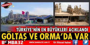 GÖLTAŞ VE ORMA EN BÜYÜK İKİNCİ 500 SANAYİ ARASINDA