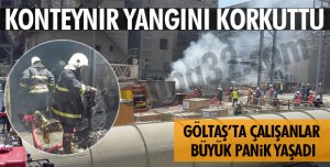 GÖLTAŞ'TA YANGIN