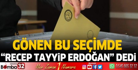 Gönen bu kez Erdoğan dedi