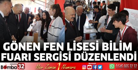 Gönen Fen Lisesi Bilim Fuarı Sergisi düzenlendi