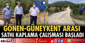 Gönen ve Güneykent arası sathi çalışması