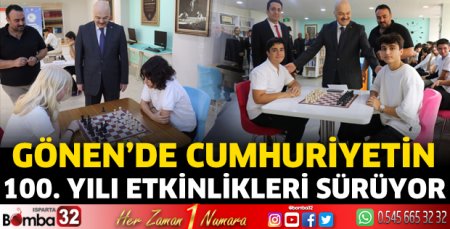 Gönen’de cumhuriyetin 100. yılı etkinlikleri sürüyor