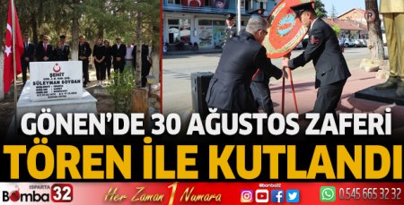 Gönen'de 30 Ağustos tören ile kutlandı