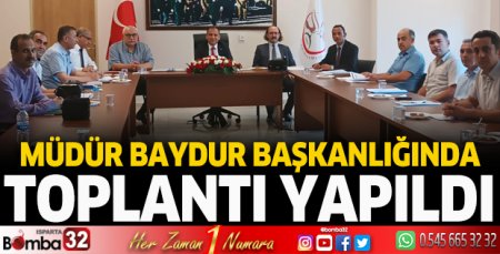 Gönen'de toplantı yapıldı