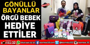 GÖNÜLLÜ BAYANLARDAN HASTA ÇOCUKLARA ÖRGÜ BEBEK HEDİYESİ