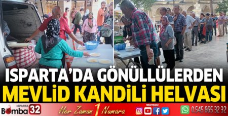Gönüllülerden kandil helvası