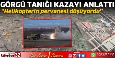 Görgü tanığı kazayı anlattı