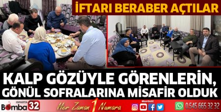 Görme engelli ailelerle iftarda bir araya geldi