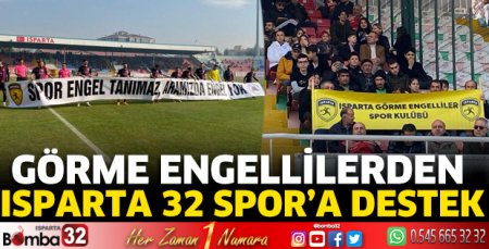 Görme engellilerden Isparta 32 Spor’a destek