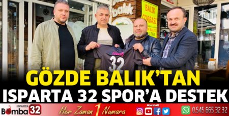 Gözde Balık’tan Isparta 32 Spor’a destek