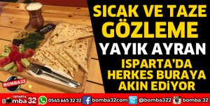 GÖZLEME VE YAYIK AYRANI İÇİN SİZLERİ BEKLİYORUZ