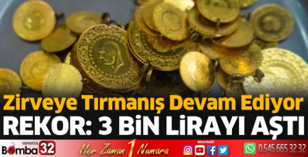 Gram altın 3 bin liraya aştı