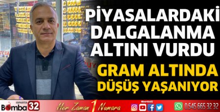 Gram altında düşüş yaşanıyor