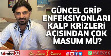 Grip enfeksiyonları kalp krizleri açısından masum mu?