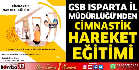 GSB İl Müdürlüğü'nden Cimnastik Hareket Eğitimi