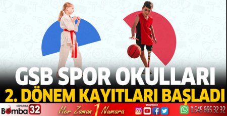 GSB Spor Okulları 2. dönem kayıtları başladı