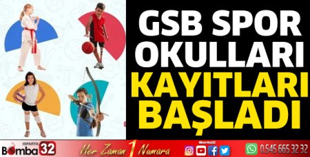 GSB Spor Okulları kayıtları başladı