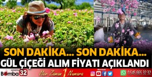 Gül çiçeği alım fiyatı belli oldu