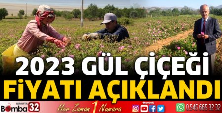 Gül çiçeği fiyatı açıklandı