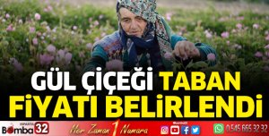 Gül çiçeği taban fiyatı belirlendi