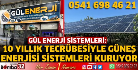 Gül Enerji Sistemleri güneş enerjisi sistemleri kuruyor