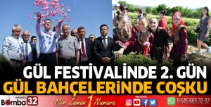 Gül festivali kutlamaları gül bahçesinde devam etti