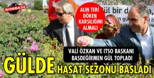 GÜL HASAT SEZONU DUALARLA AÇILDI