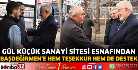 Esnaftan Başdeğirmen’e hem teşekkür hem de destek 