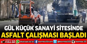Gül Küçük Sanayi Sitesinde asfalt çalışması başladı