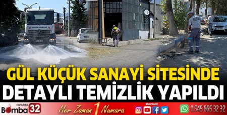 Gül Küçük Sanayi Sitesinde detaylı temizlik yapıldı