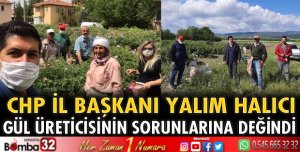 Gül üreticisinin sorunlarına değindi
