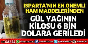 GÜL YAĞININ KİLOSU 6 BİN DOLARA GERİLEDİ