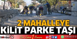 Gülevler ve Vatan mahallelerinde kilit parke taşı çalışması