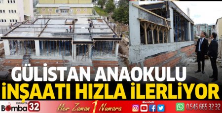Gülistan Anaokulu İnşaatı Hızla İlerliyor 