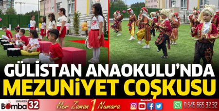 Gülistan Anaokulu’nda mezuniyet coşkusu