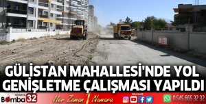 Gülistan Mahallesi yol genişletme çalışması yapıldı